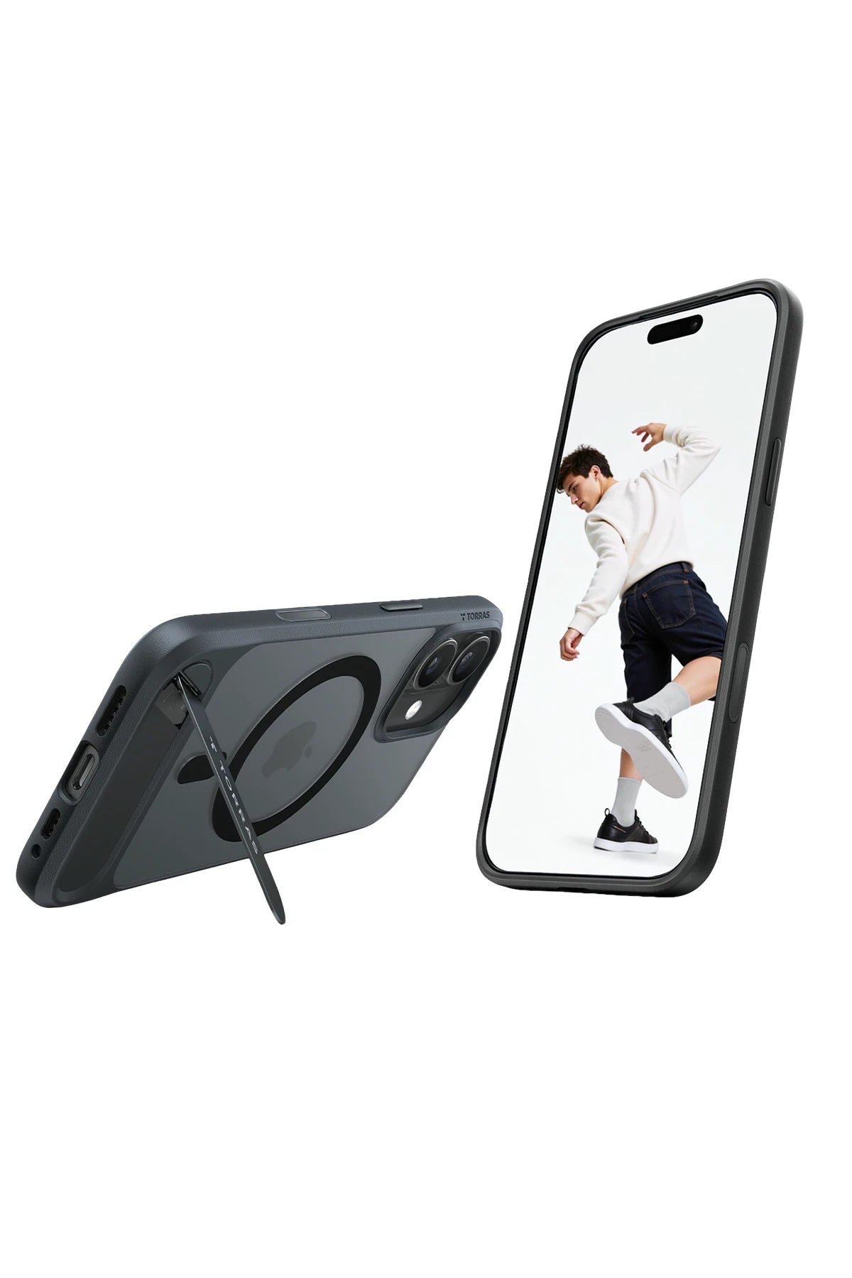 Torras iPhone 17 P Stand Serisi Magsafe Telefon Kılıfı Torras iPhone 17 P Stand Serisi Magsafe Telefon Kılıfı